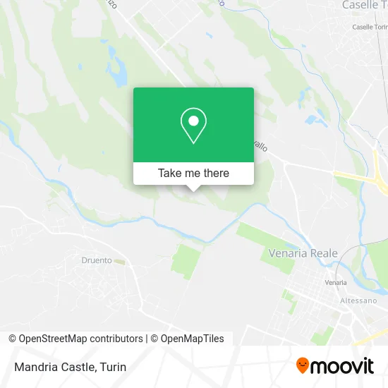 Mandria Castle map