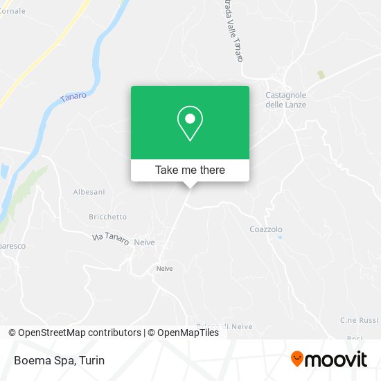 Boema Spa map