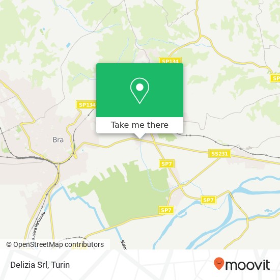 Delizia Srl map