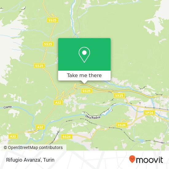 Rifugio Avanza' map