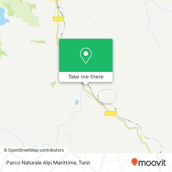 Parco Naturale Alpi Marittime map