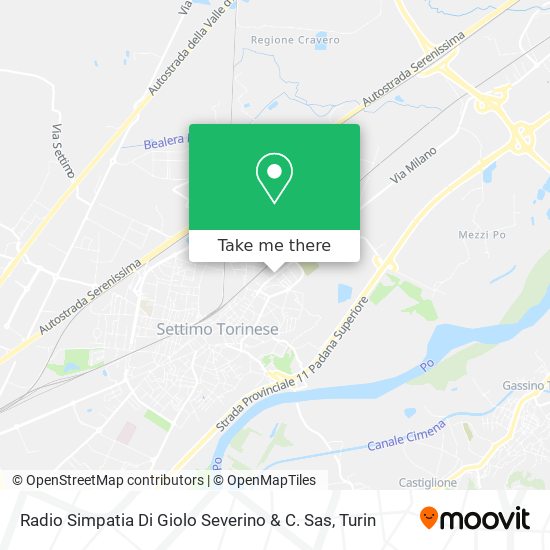 Radio Simpatia Di Giolo Severino & C. Sas map