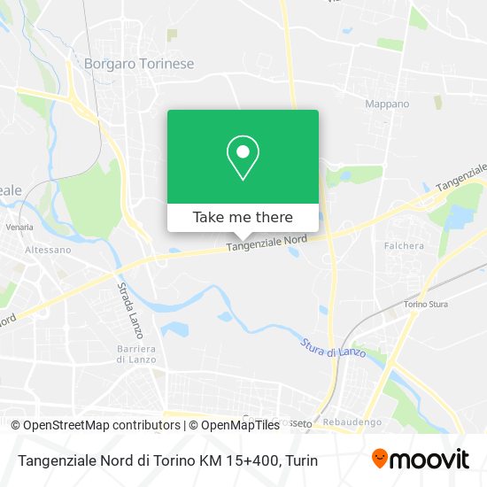 Tangenziale Nord di Torino KM 15+400 map