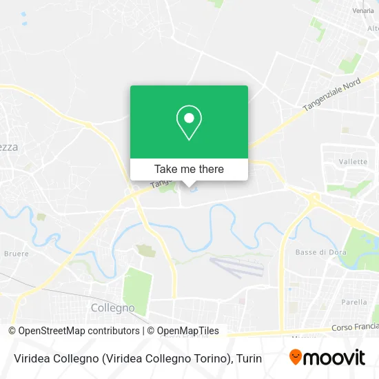 Viridea Collegno (Viridea Collegno Torino) map