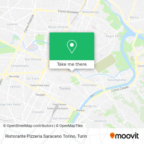 Ristorante Pizzeria Saraceno Torino map