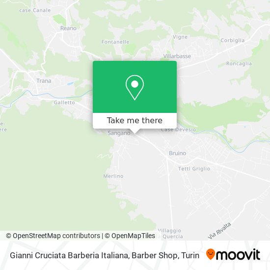 Gianni Cruciata Barberia Italiana, Barber Shop map