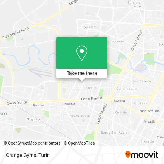 Orange Gyms map