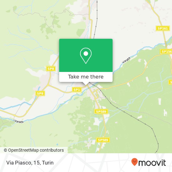 Via Piasco, 15 map