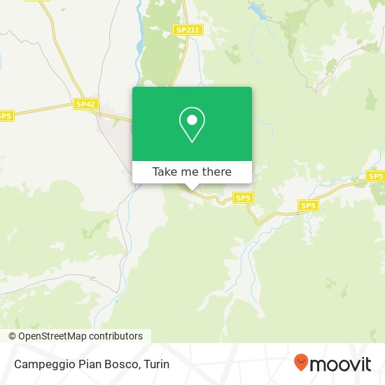 Campeggio Pian Bosco map