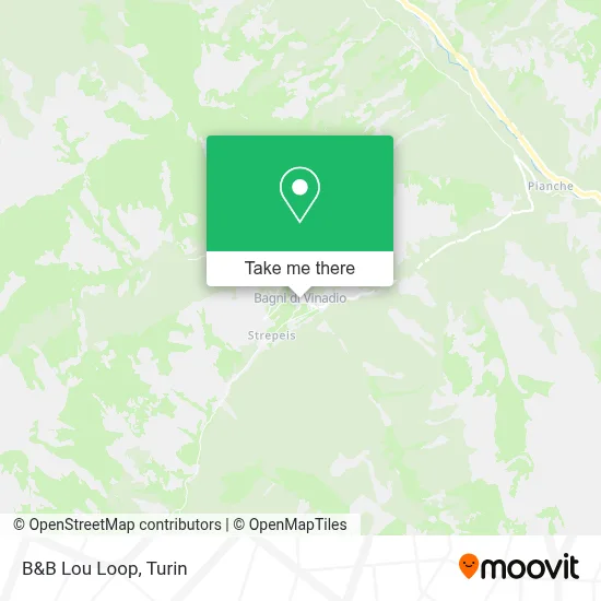 B&B Lou Loop map