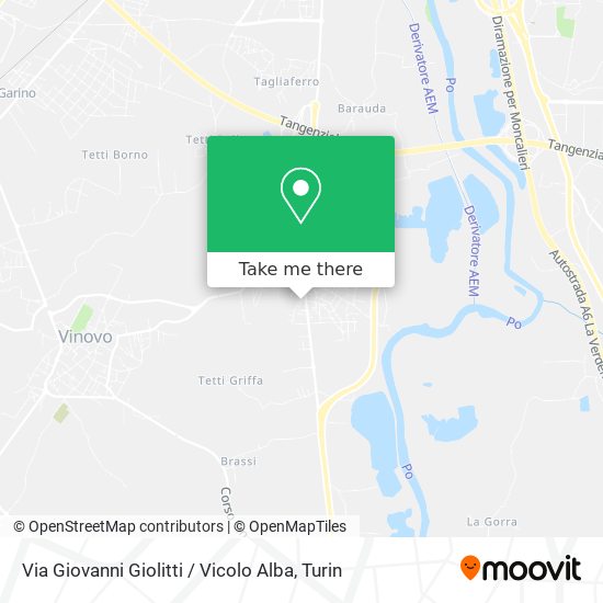 Via Giovanni Giolitti / Vicolo Alba map