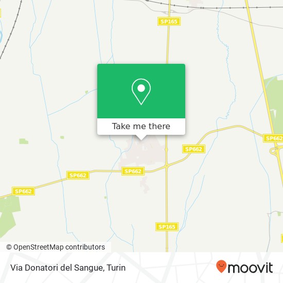 Via Donatori del Sangue map