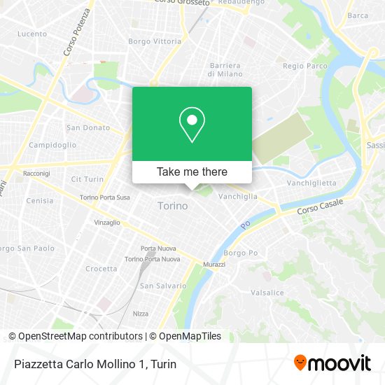 Piazzetta Carlo Mollino  1 map