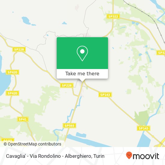 Cavaglia' - Via Rondolino - Alberghiero map