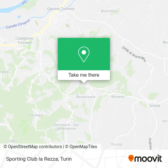 La Rezza Sporting Club map