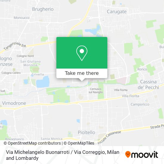 Via Michelangelo Buonarroti / Via Correggio map