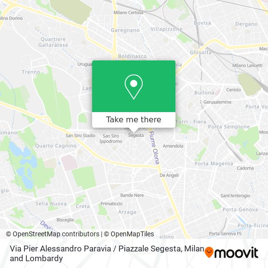 Via Pier Alessandro Paravia / Piazzale Segesta map