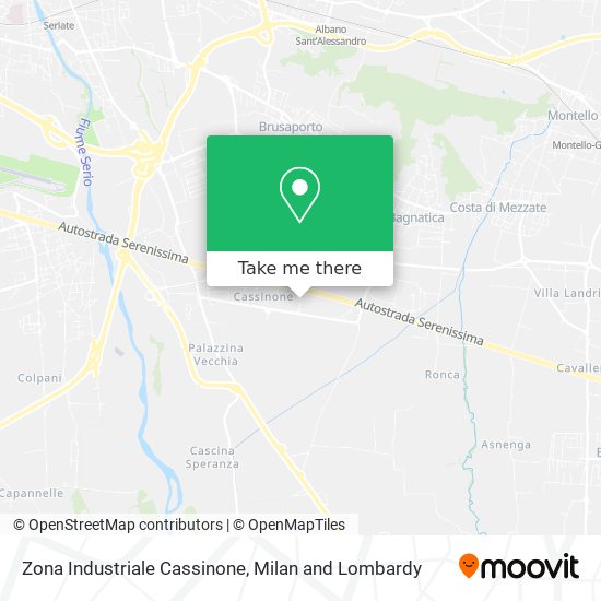 Zona Industriale Cassinone map