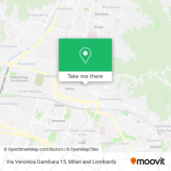 Via Veronica Gambara  15 map