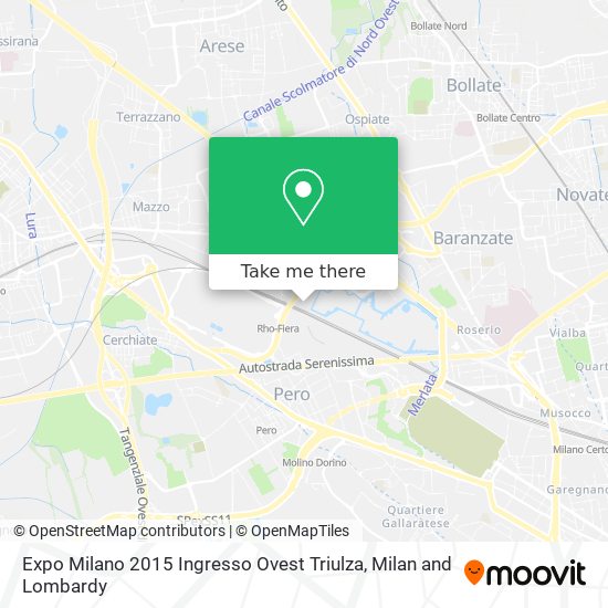 Expo Milano 2015 Ingresso Ovest Triulza map