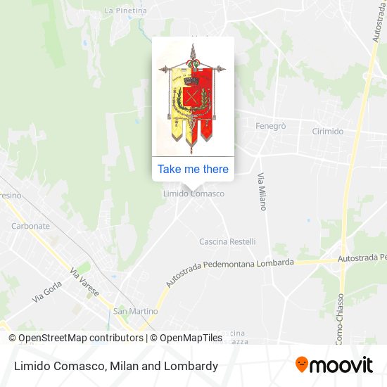 Limido Comasco map