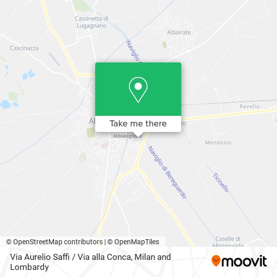 Via Aurelio Saffi / Via alla Conca map