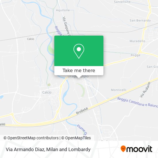 Via Armando Diaz map