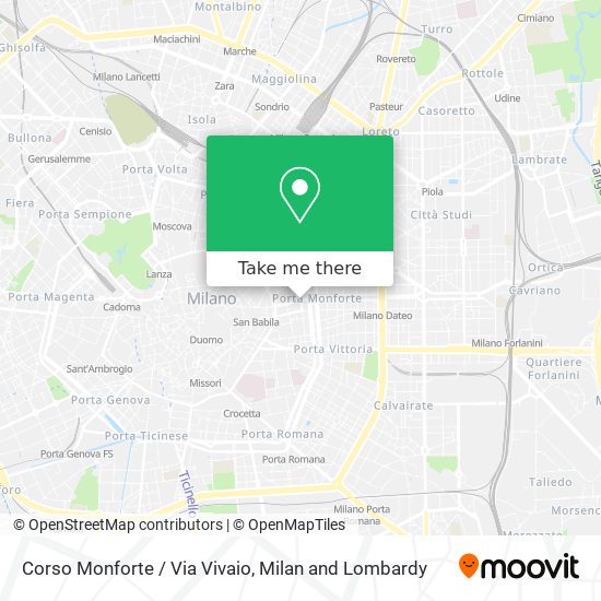 Corso Monforte / Via Vivaio map