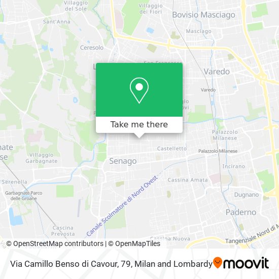 Via Camillo Benso di Cavour, 79 map
