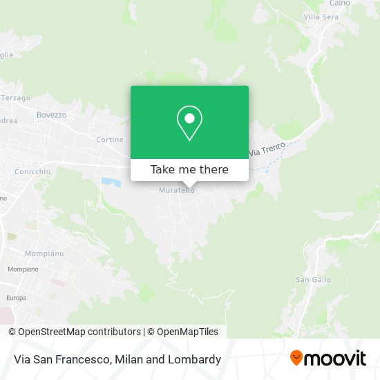 Via San Francesco map