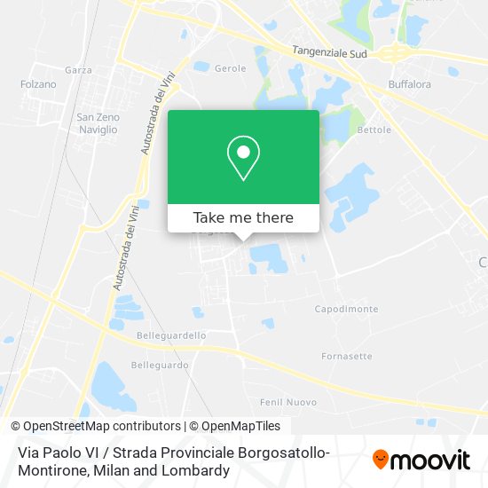 Via Paolo VI / Strada Provinciale Borgosatollo-Montirone map