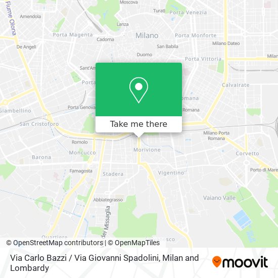 Via Carlo Bazzi / Via Giovanni Spadolini map