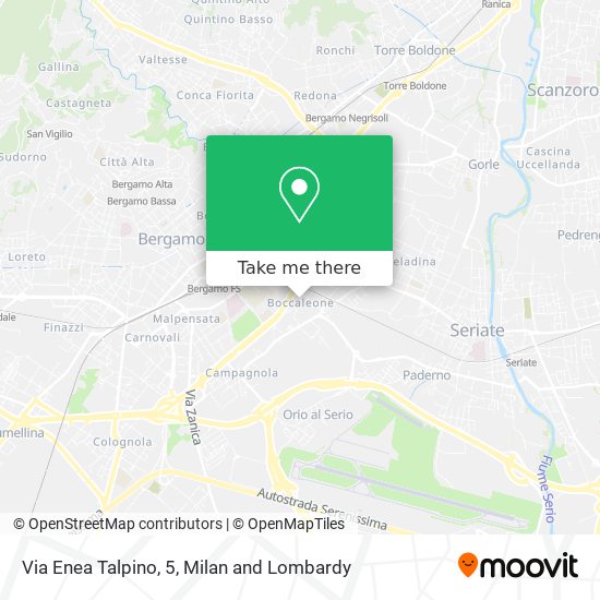 Via Enea Talpino, 5 map