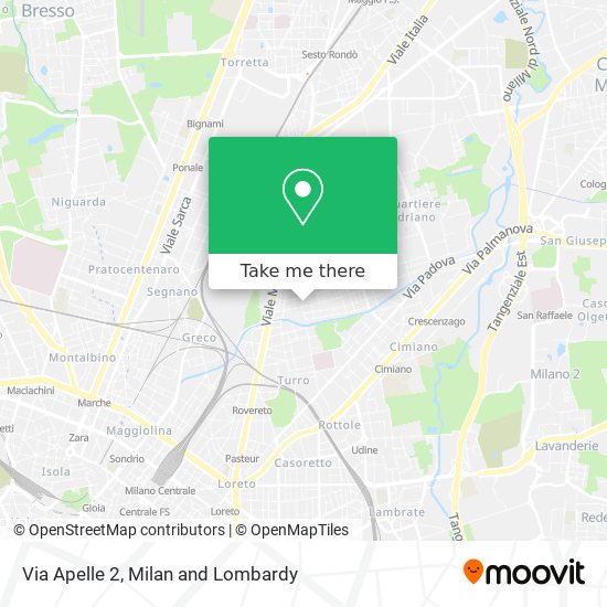 Via Apelle  2 map
