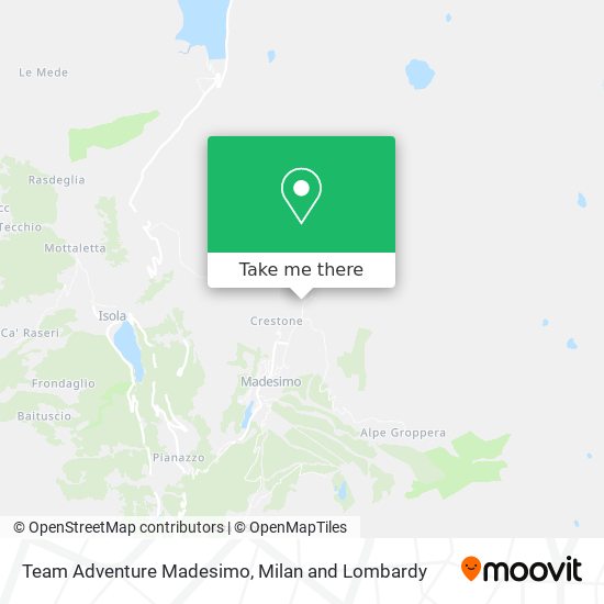 Team Adventure Madesimo map