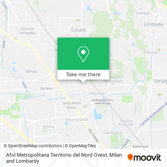 Afol Metropolitana Territorio del Nord Ovest map