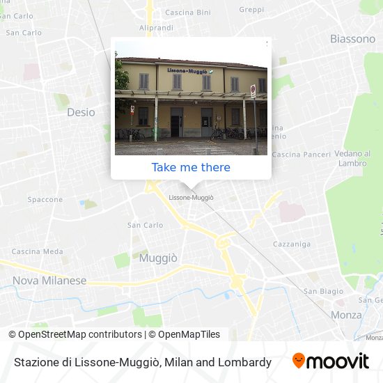 Stazione di Lissone-Muggiò map