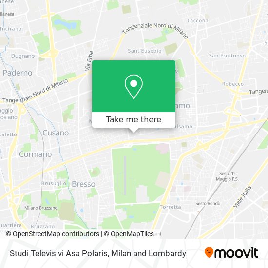 Studi Televisivi Asa Polaris map