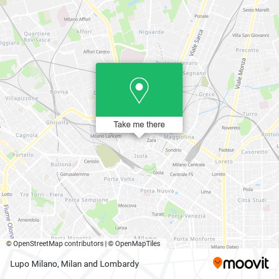 Lupo Milano map