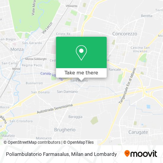 Poliambulatorio Farmasalus map