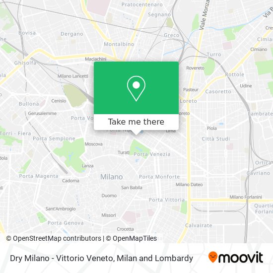 Dry Milano - Vittorio Veneto map
