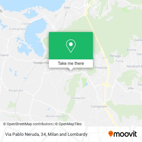 Via Pablo Neruda, 34 map