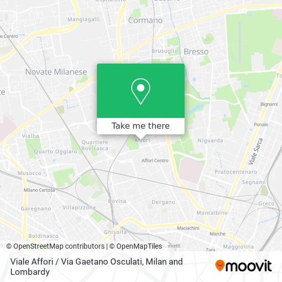 Viale Affori / Via Gaetano Osculati map