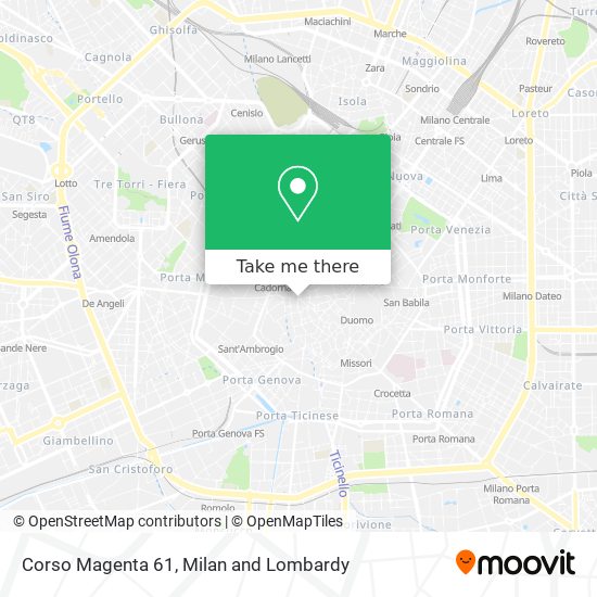 Corso Magenta 61 map