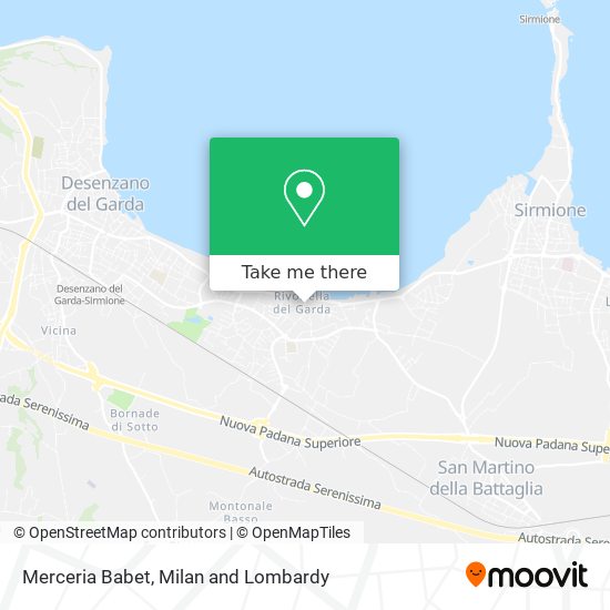 Merceria Babet map