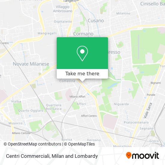 Centri Commerciali map