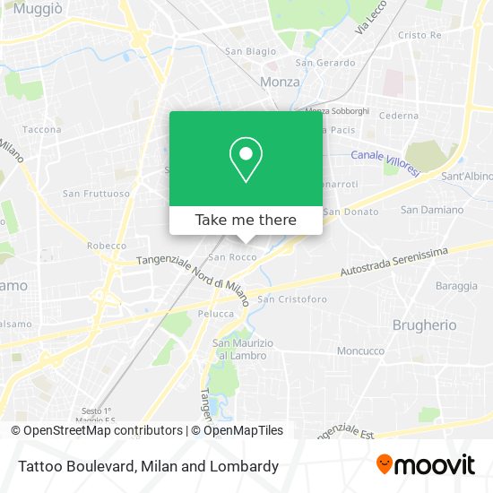 Tattoo Boulevard map