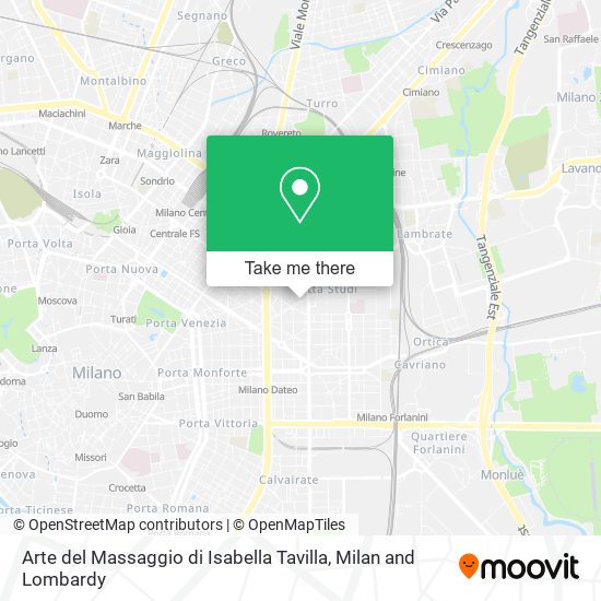 Arte del Massaggio di Isabella Tavilla map