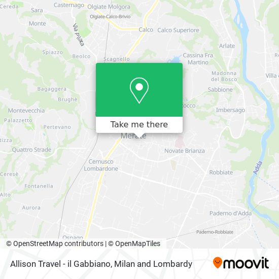 Allison Travel - il Gabbiano map