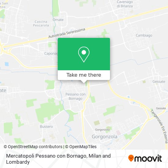 Mercatopoli Pessano con Bornago map